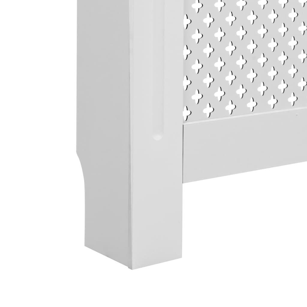 vidaXL Măști de calorifer, 2 buc., alb, 112 x 19 x 81,5 cm, MDF vidaXL Măști de calorifer, 2 buc., alb, 112 x 19 x 81,5 cm, MDF
