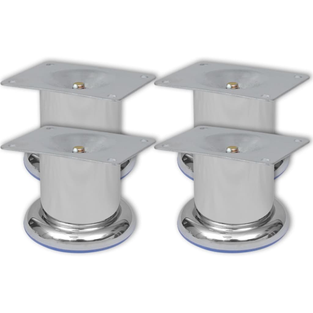 vidaXL Picioare de canapea rotunde, 8 buc., 60 mm, crom vidaXL Picioare de canapea rotunde, 8 buc., 60 mm, crom