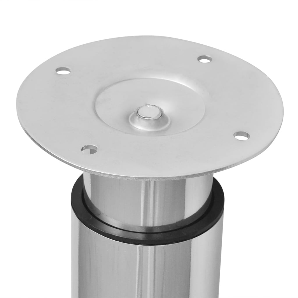 vidaXL Picioare de masă telescopice, 4 buc., crom, 710 mm-1100 mm
