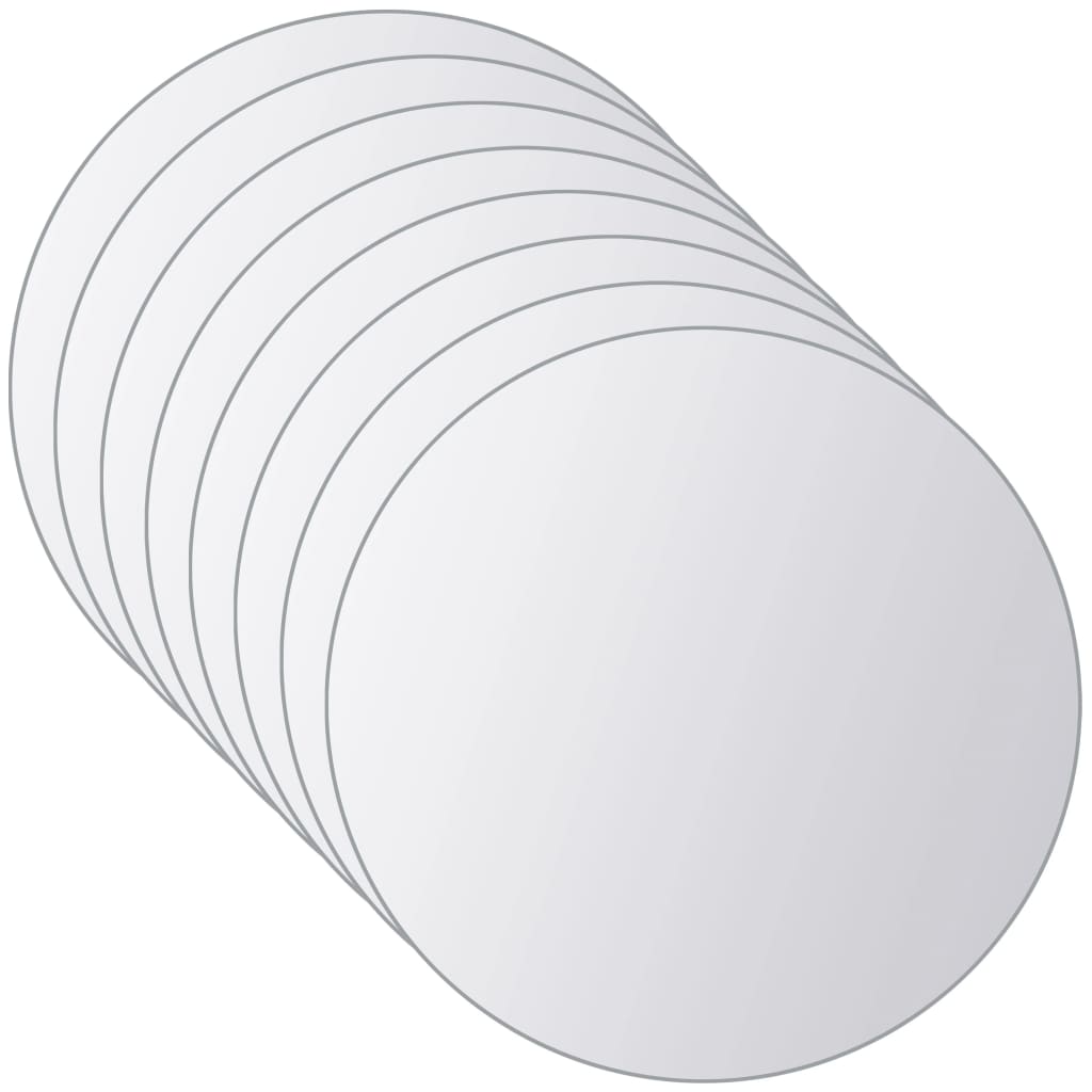 vidaXL Plăci de oglindă, 16 buc., sticlă, rotund vidaXL Plăci de oglindă, 16 buc., sticlă, rotund