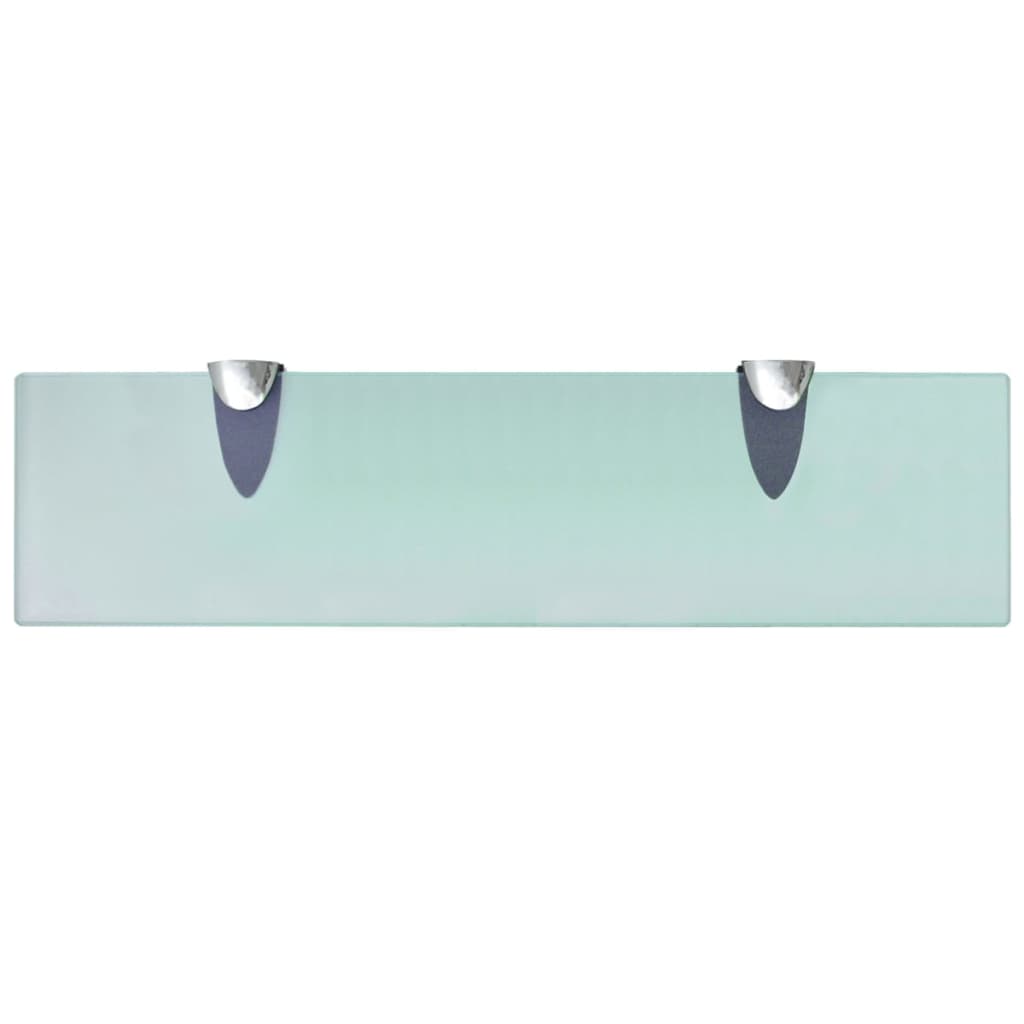 vidaXL Rafturi suspendate, 2 buc,. 40 x 10 cm, sticlă, 8 mm