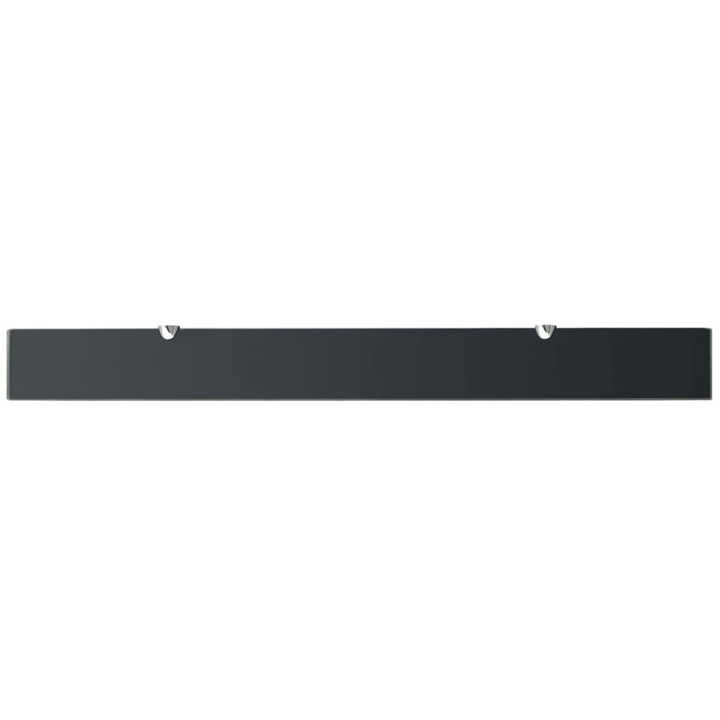 vidaXL Rafturi suspendate, 2 buc., 100 x 10 cm, sticlă, 8 mm