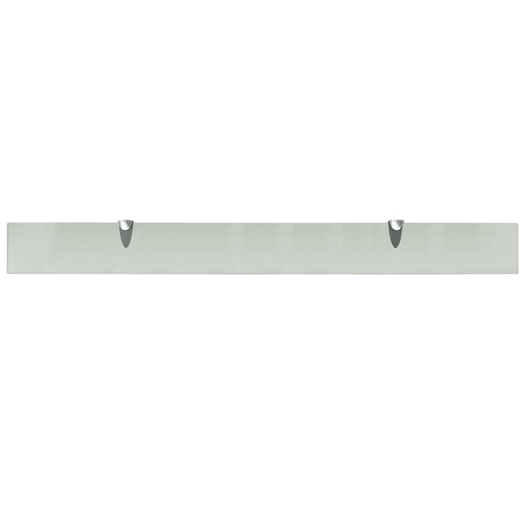 vidaXL Rafturi suspendate, 2 buc., 100 x 10 cm, sticlă, 8 mm