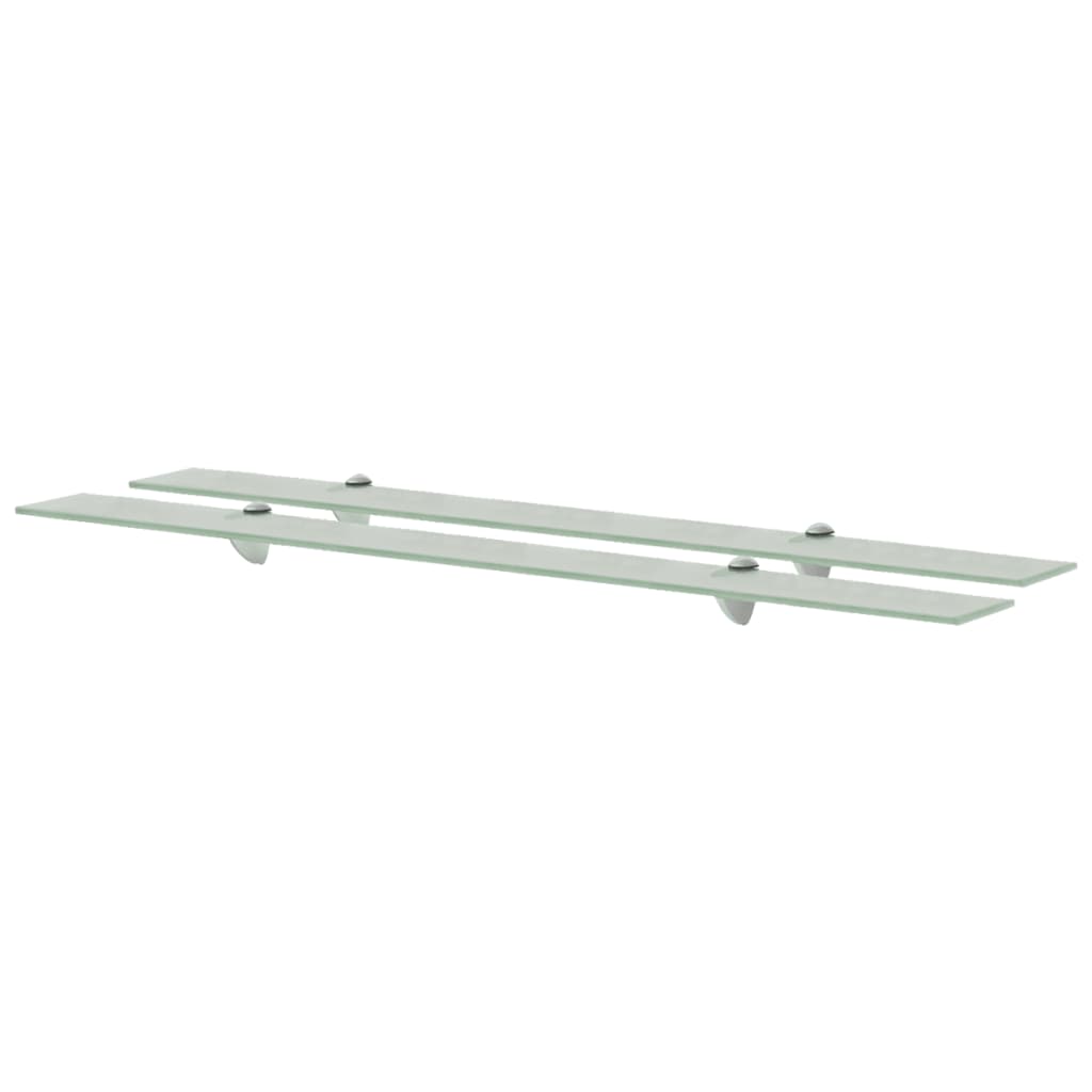 vidaXL Rafturi suspendate, 2 buc., 100 x 10 cm, sticlă, 8 mm