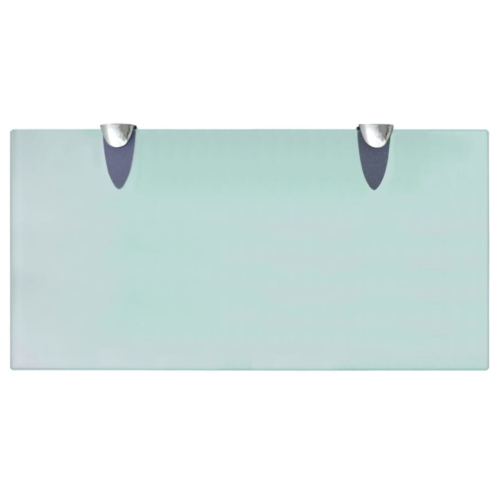vidaXL Rafturi suspendate, 2 buc., 40 x 20 cm, sticlă, 8 mm