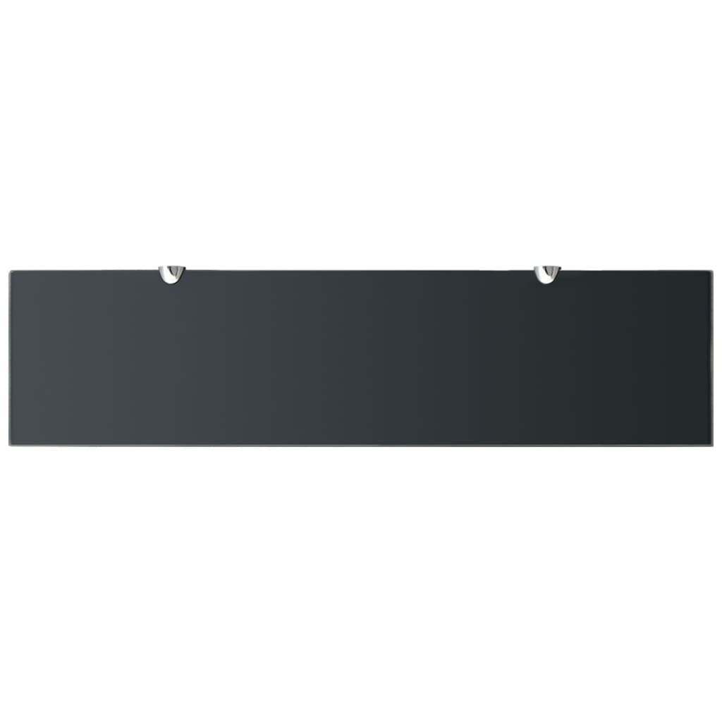 vidaXL Rafturi suspendate, 2 buc., 80 x 20 cm, sticlă, 8 mm