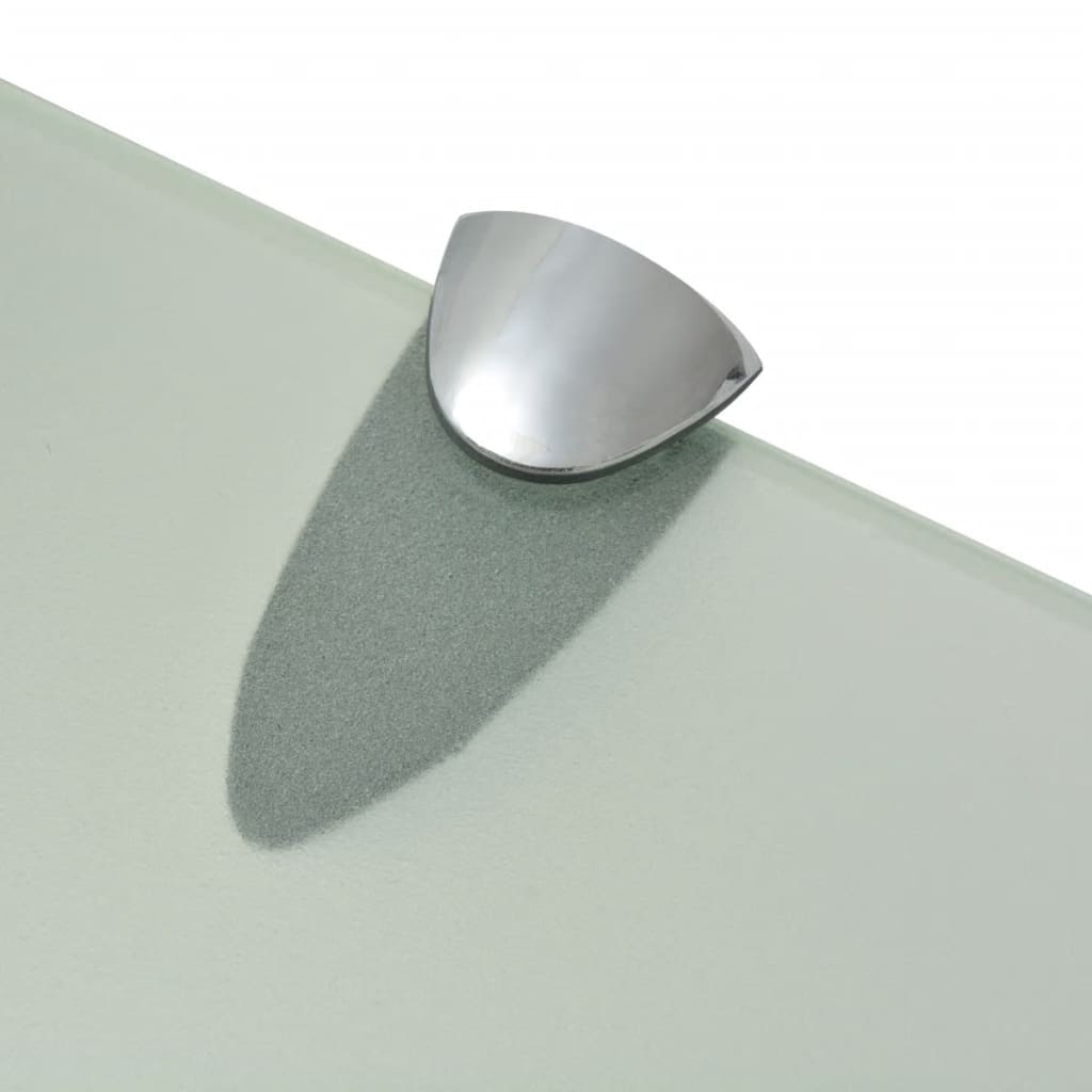 vidaXL Rafturi suspendate, 2 buc., 80 x 20 cm, sticlă, 8 mm