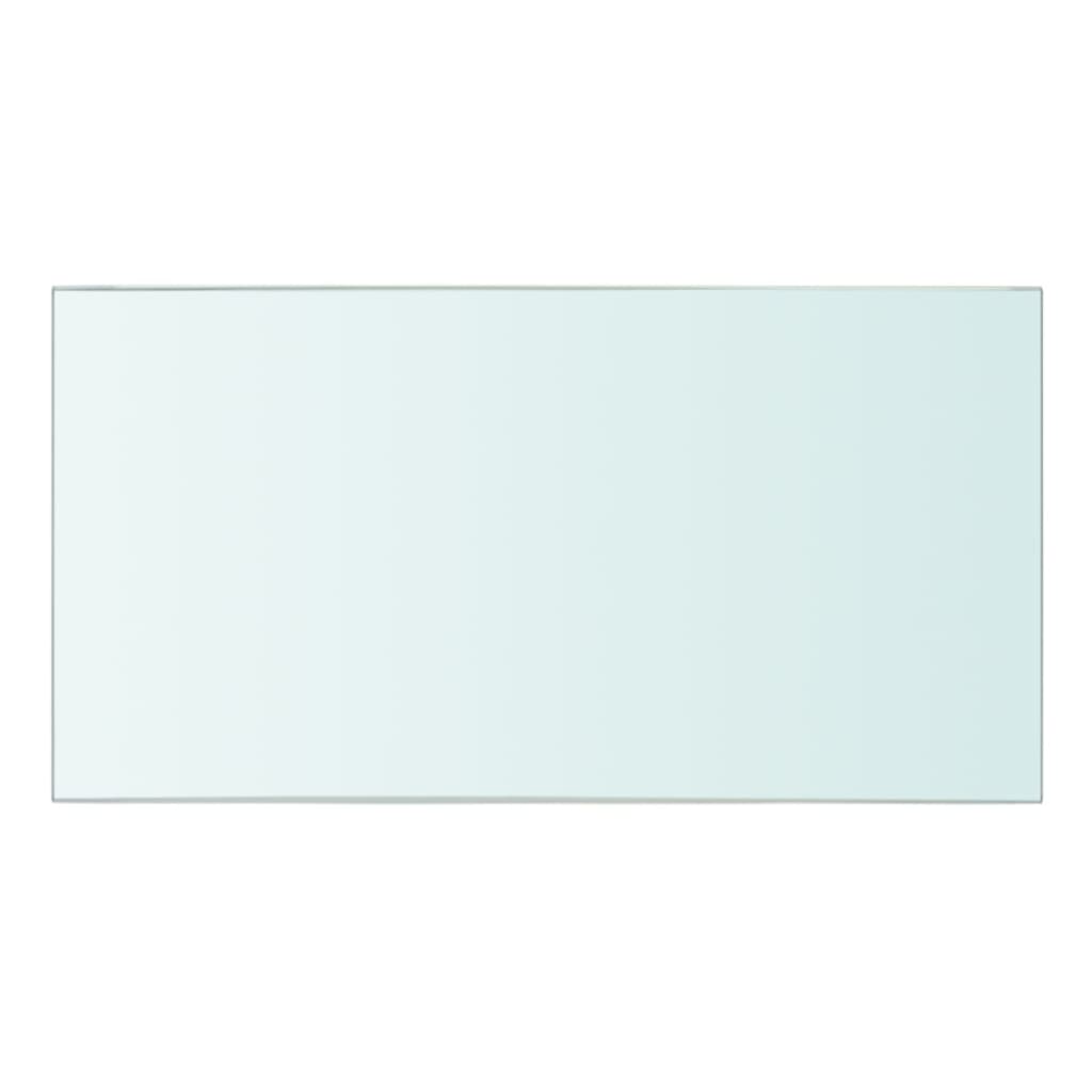 vidaXL Rafturi, 2 buc., 30 x 12 cm, panouri sticlă transparentă