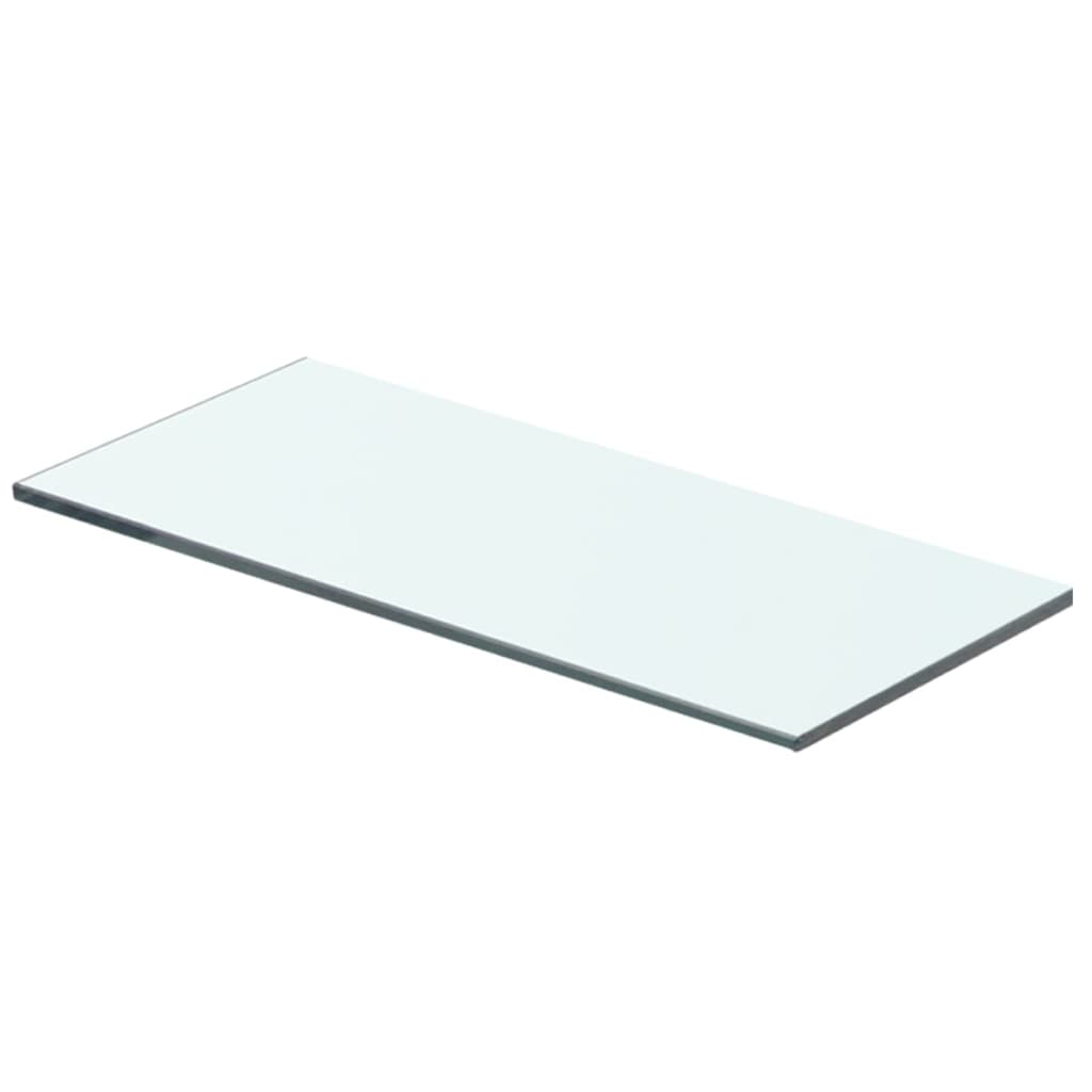 vidaXL Rafturi, 2 buc., 40 x 12 cm, panouri sticlă transparentă