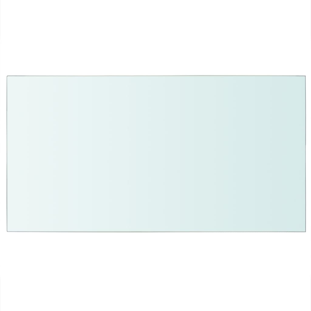 vidaXL Rafturi, 2 buc., 40 x 25 cm, panouri sticlă transparentă
