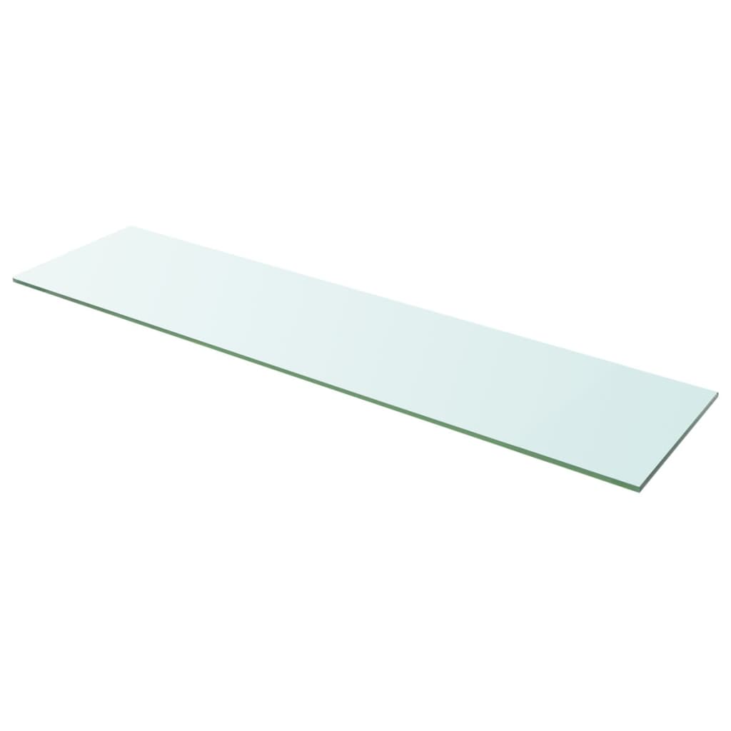 vidaXL Rafturi, 2 buc., 100 x 25 cm, panouri sticlă transparentă
