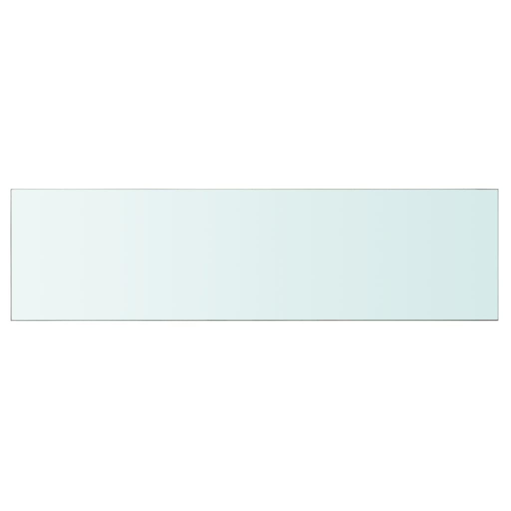 vidaXL Rafturi, 2 buc., 110 x 30 cm, panouri sticlă transparentă