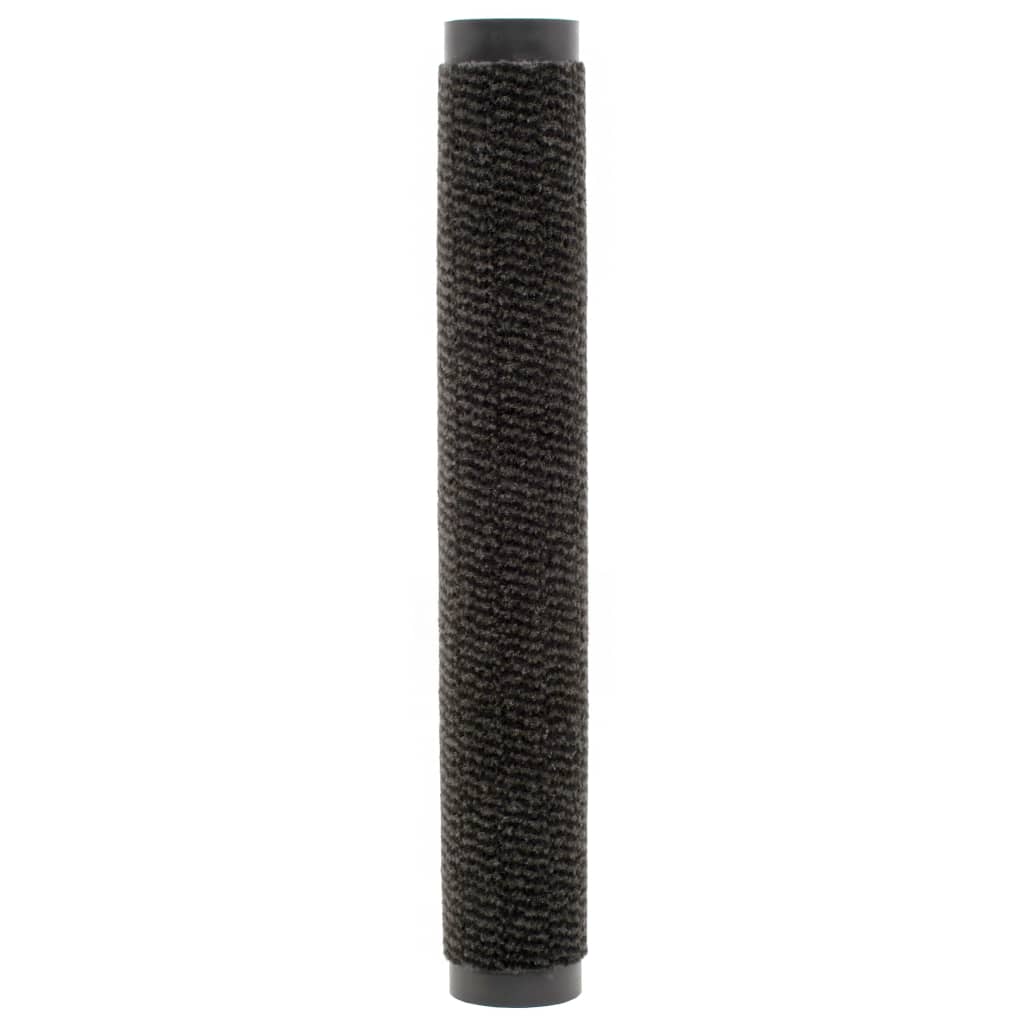 vidaXL Covoare ușă anti-praf, 2 buc. negru, 40x60 cm, dreptunghiular vidaXL Covoare ușă anti-praf, 2 buc. negru, 40x60 cm, dreptunghiular