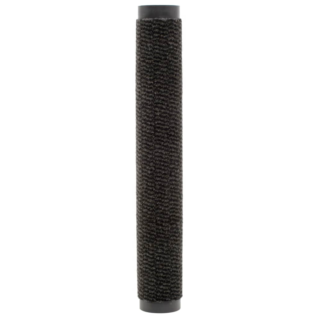 vidaXL Covoare ușă anti-praf, 2 buc., negru, 60x90 cm, dreptunghiular vidaXL Covoare ușă anti-praf, 2 buc., negru, 60x90 cm, dreptunghiular