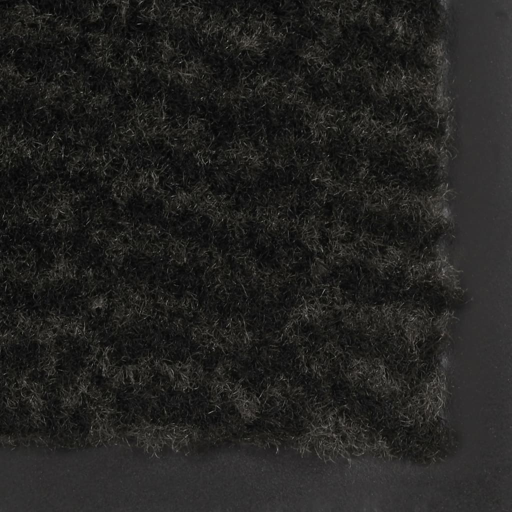 vidaXL Covoare ușă anti-praf, 2 buc., negru, 60x90 cm, dreptunghiular vidaXL Covoare ușă anti-praf, 2 buc., negru, 60x90 cm, dreptunghiular