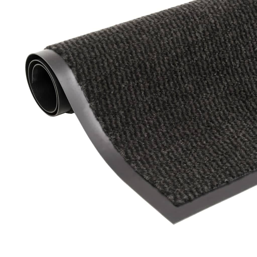 vidaXL Covoare ușă anti-praf, 2 buc., negru, 80x120 cm, dreptunghiular vidaXL Covoare ușă anti-praf, 2 buc., negru, 80x120 cm, dreptunghiular