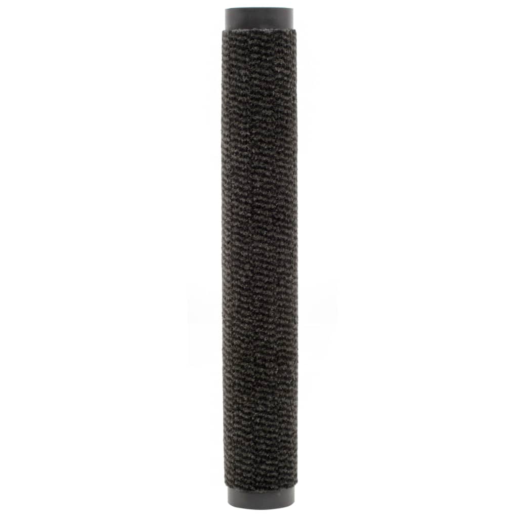 vidaXL Covoare ușă anti-praf, 2 buc., negru, 80x120 cm, dreptunghiular vidaXL Covoare ușă anti-praf, 2 buc., negru, 80x120 cm, dreptunghiular