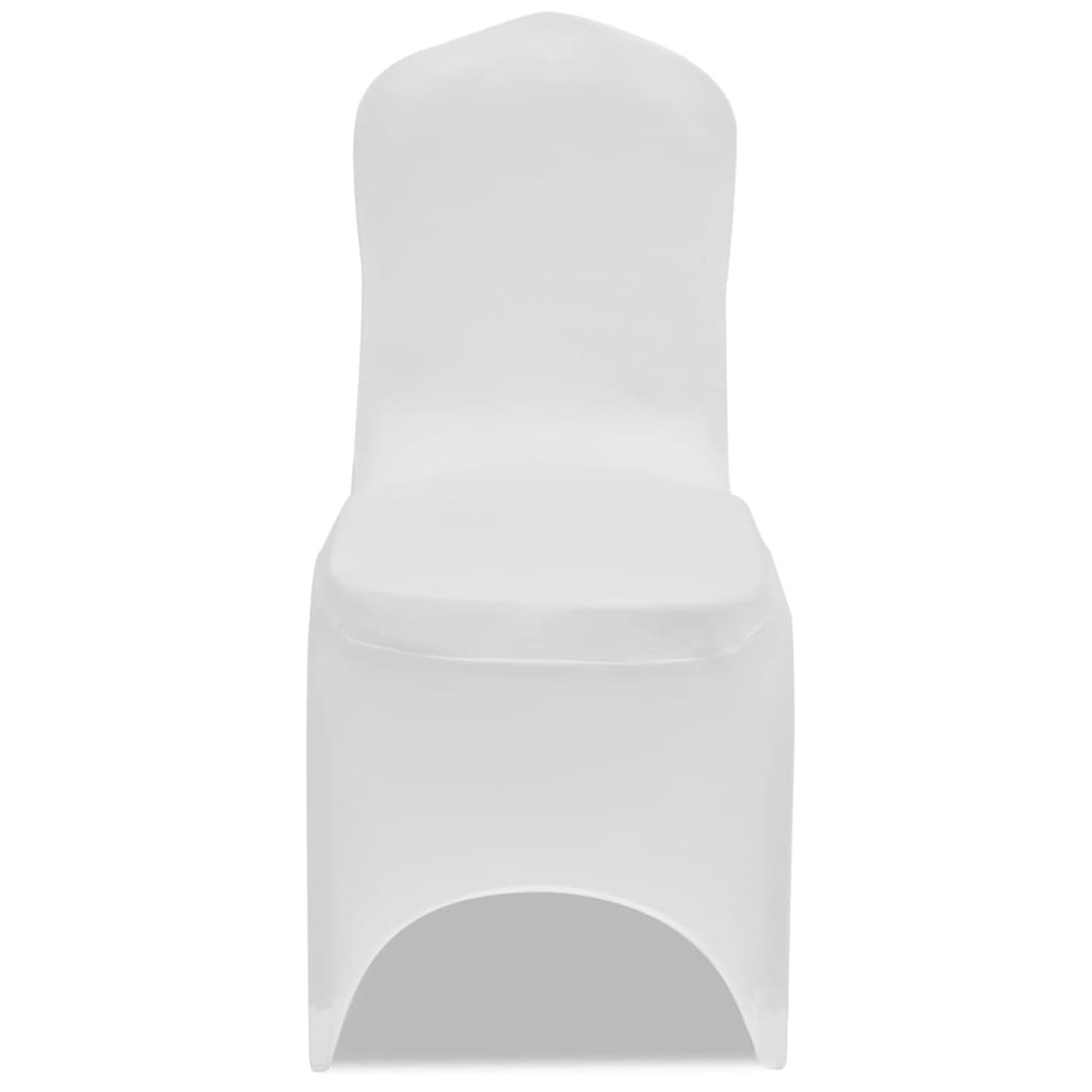 vidaXL Huse de scaun elastice, 30 buc., alb