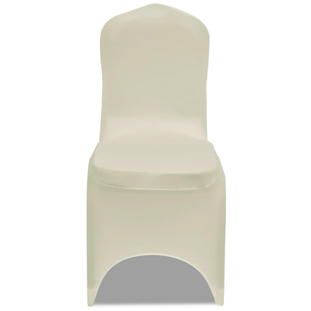 vidaXL Huse elastice pentru scaun, 18 buc., crem vidaXL Huse elastice pentru scaun, 18 buc., crem