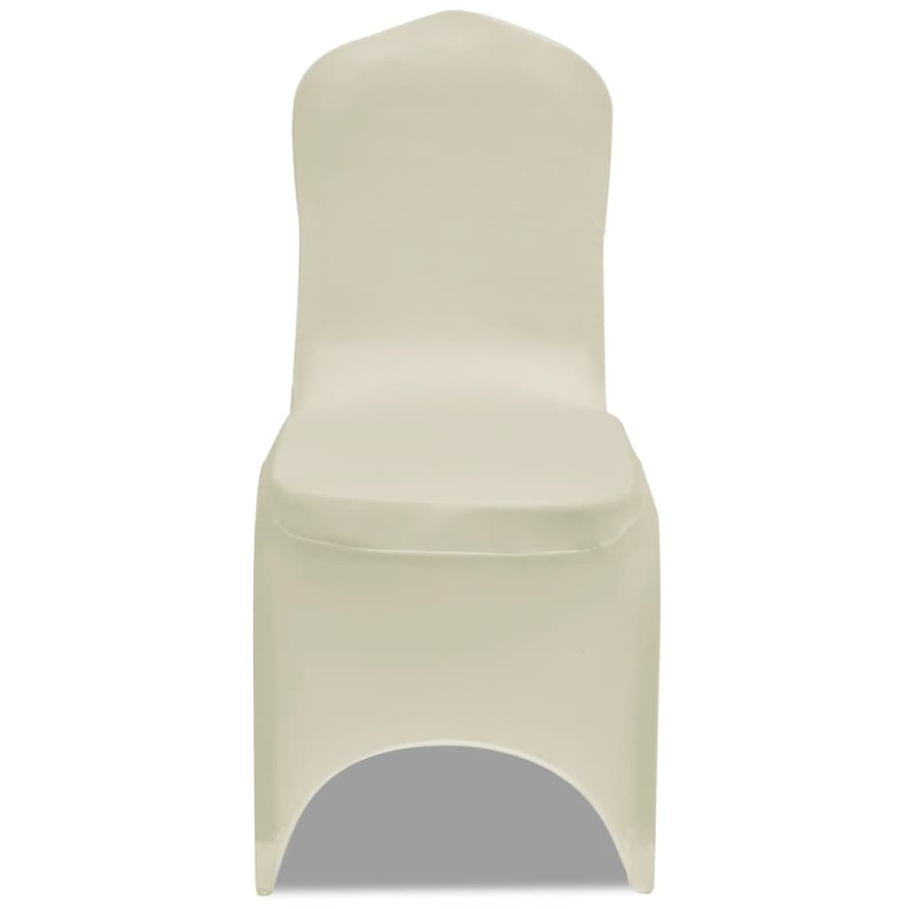 vidaXL Huse de scaun elastice, 30 buc., crem vidaXL Huse de scaun elastice, 30 buc., crem