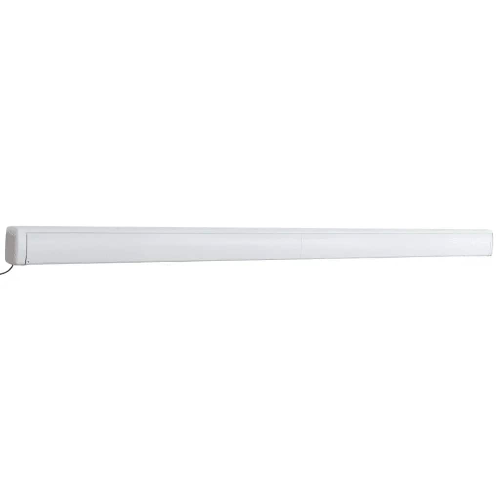 vidaXL Copertină motorizată tip casetă, albastru și alb, 350 x 250 cm vidaXL Copertină motorizată tip casetă, albastru și alb, 350 x 250 cm