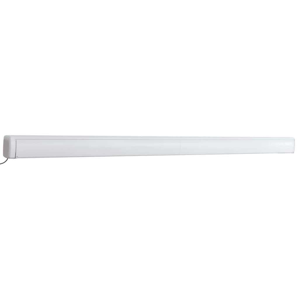 vidaXL Copertină motorizată tip casetă, albastru și alb, 450 x 300 cm