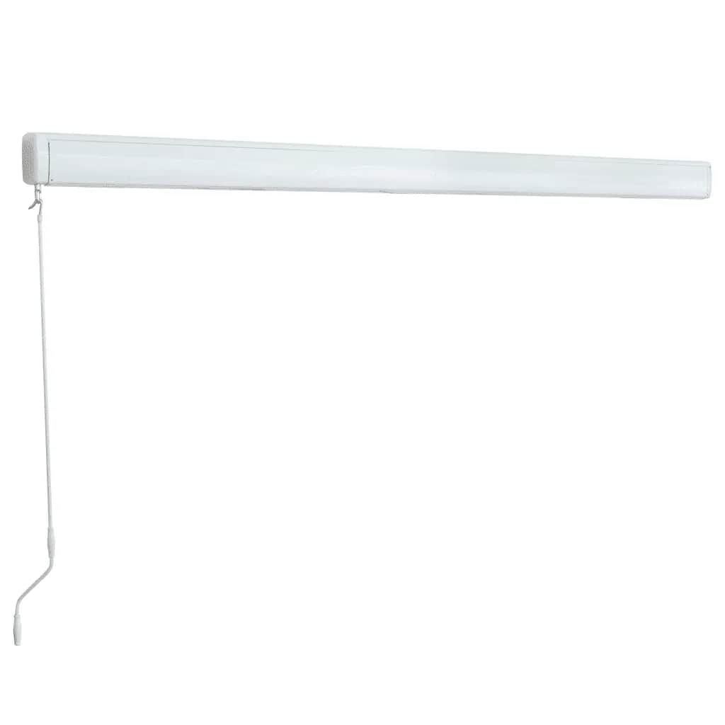vidaXL Copertină manuală tip casetă, albastru și alb, 350 x 250 cm vidaXL Copertină manuală tip casetă, albastru și alb, 350 x 250 cm