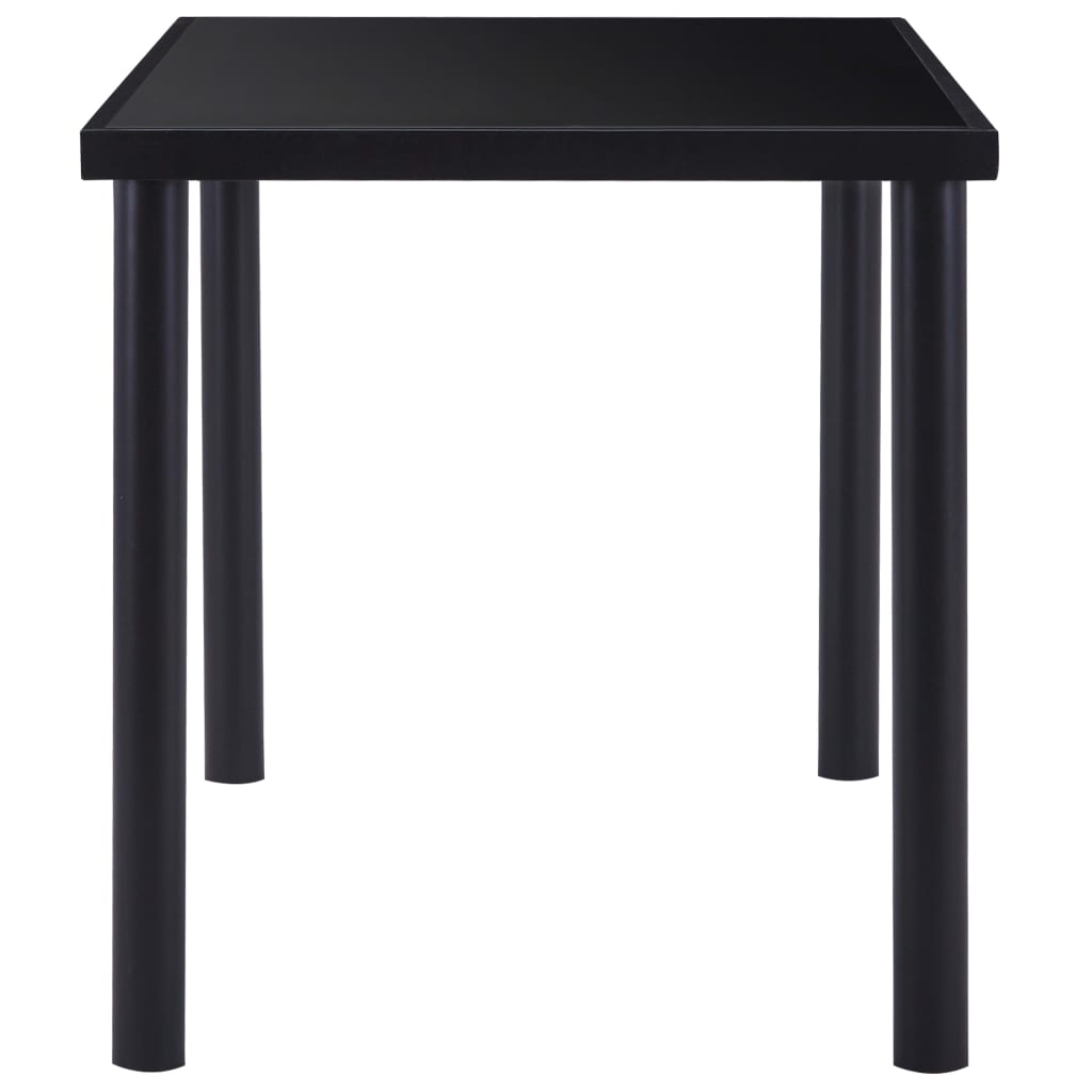 vidaXL Set mobilier de bucătărie, 7 piese, negru, piele ecologică