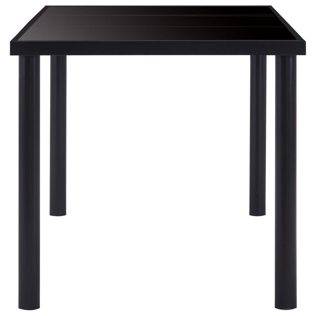 vidaXL Set mobilier de bucătărie, 11 piese, negru, piele ecologică vidaXL Set mobilier de bucătărie, 11 piese, negru, piele ecologică