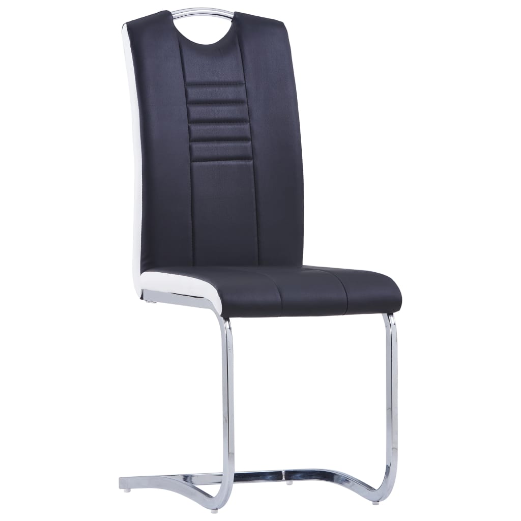 vidaXL Set mobilier de bucătărie, 11 piese, negru, piele ecologică vidaXL Set mobilier de bucătărie, 11 piese, negru, piele ecologică