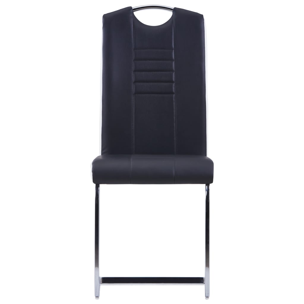 vidaXL Set mobilier de bucătărie, 11 piese, negru, piele ecologică vidaXL Set mobilier de bucătărie, 11 piese, negru, piele ecologică