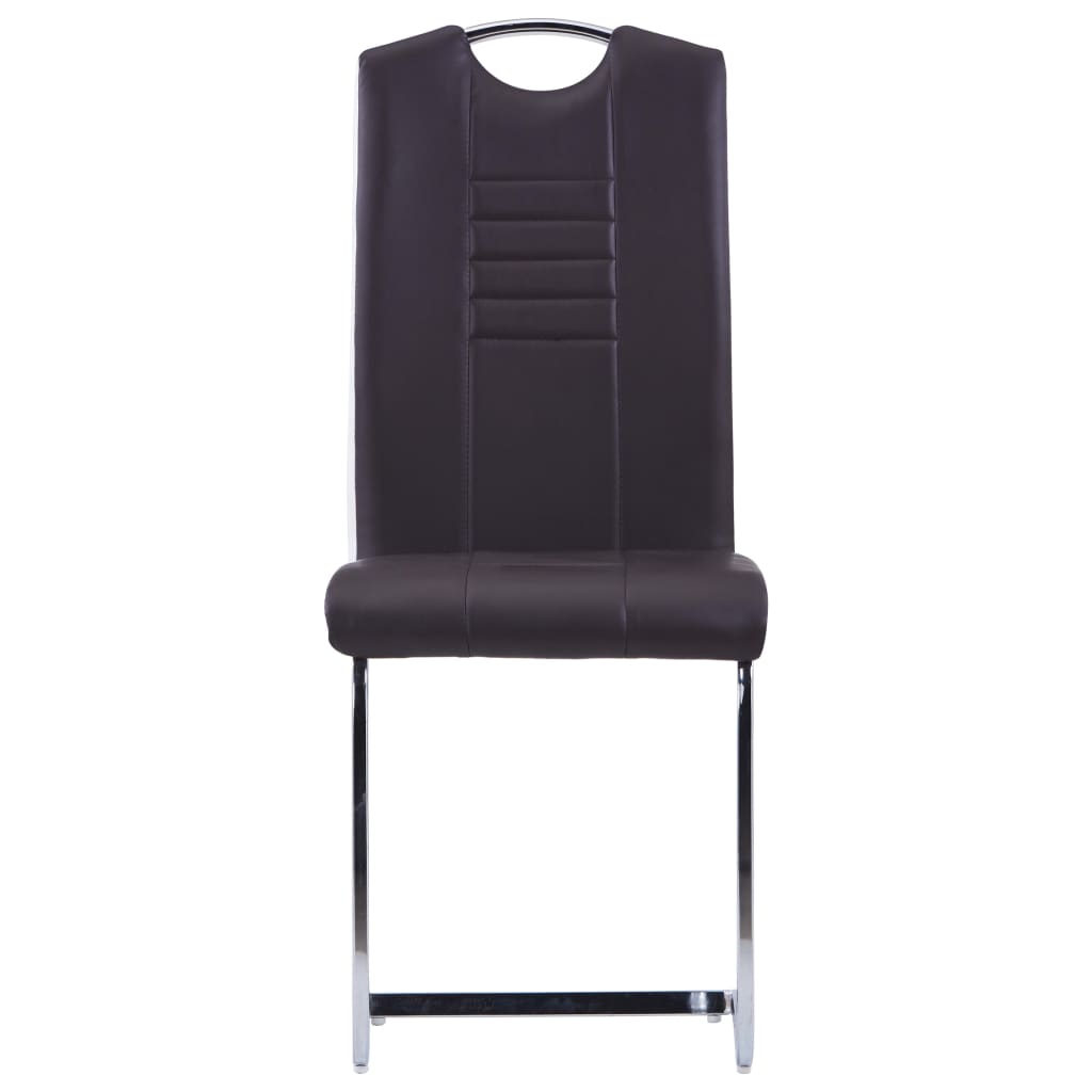 vidaXL Set mobilier de bucătărie, 11 piese, maro, piele ecologică vidaXL Set mobilier de bucătărie, 11 piese, maro, piele ecologică