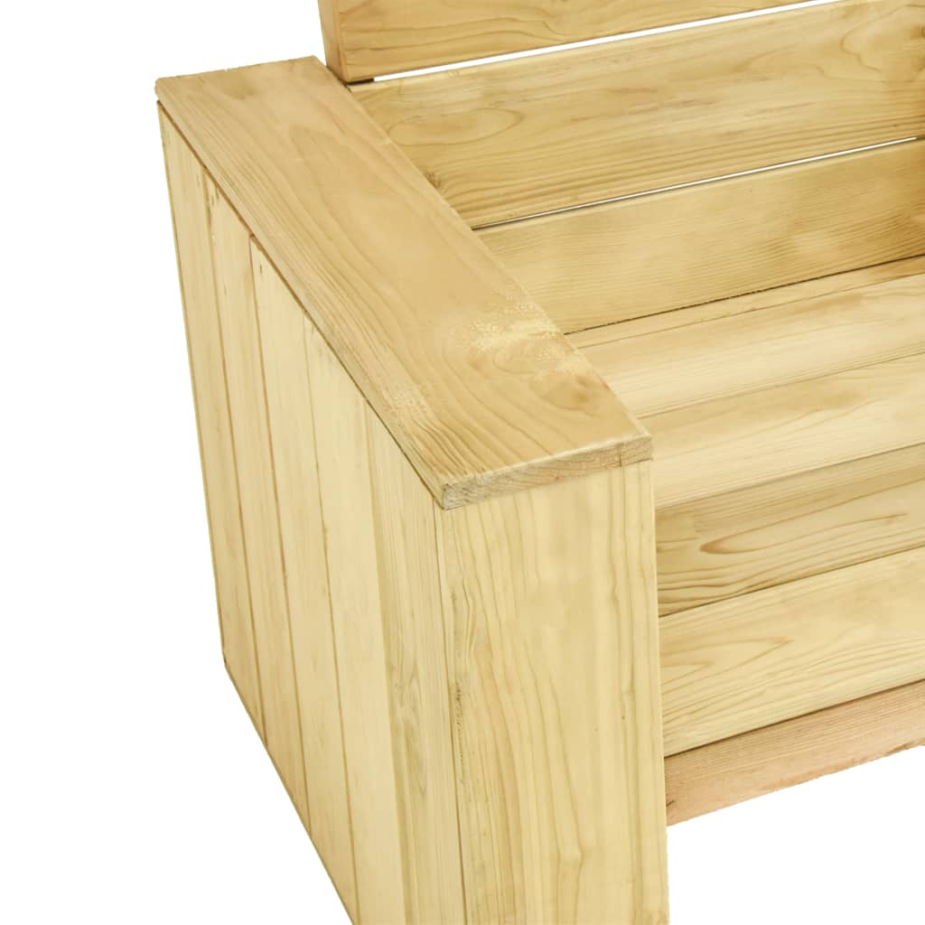 vidaXL Set mobilier de grădină, 3 piese, lemn de pin tratat vidaXL Set mobilier de grădină, 3 piese, lemn de pin tratat