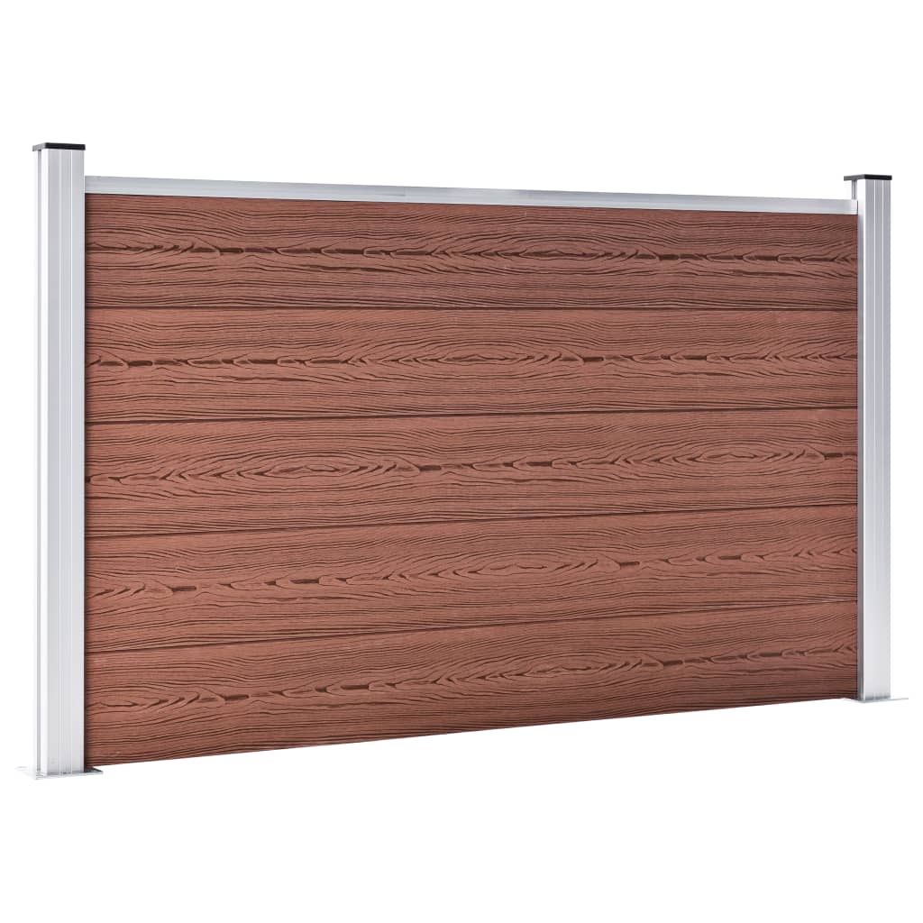 vidaXL Gard de grădină, maro, 872 x 106 cm, WPC vidaXL Gard de grădină, maro, 872 x 106 cm, WPC