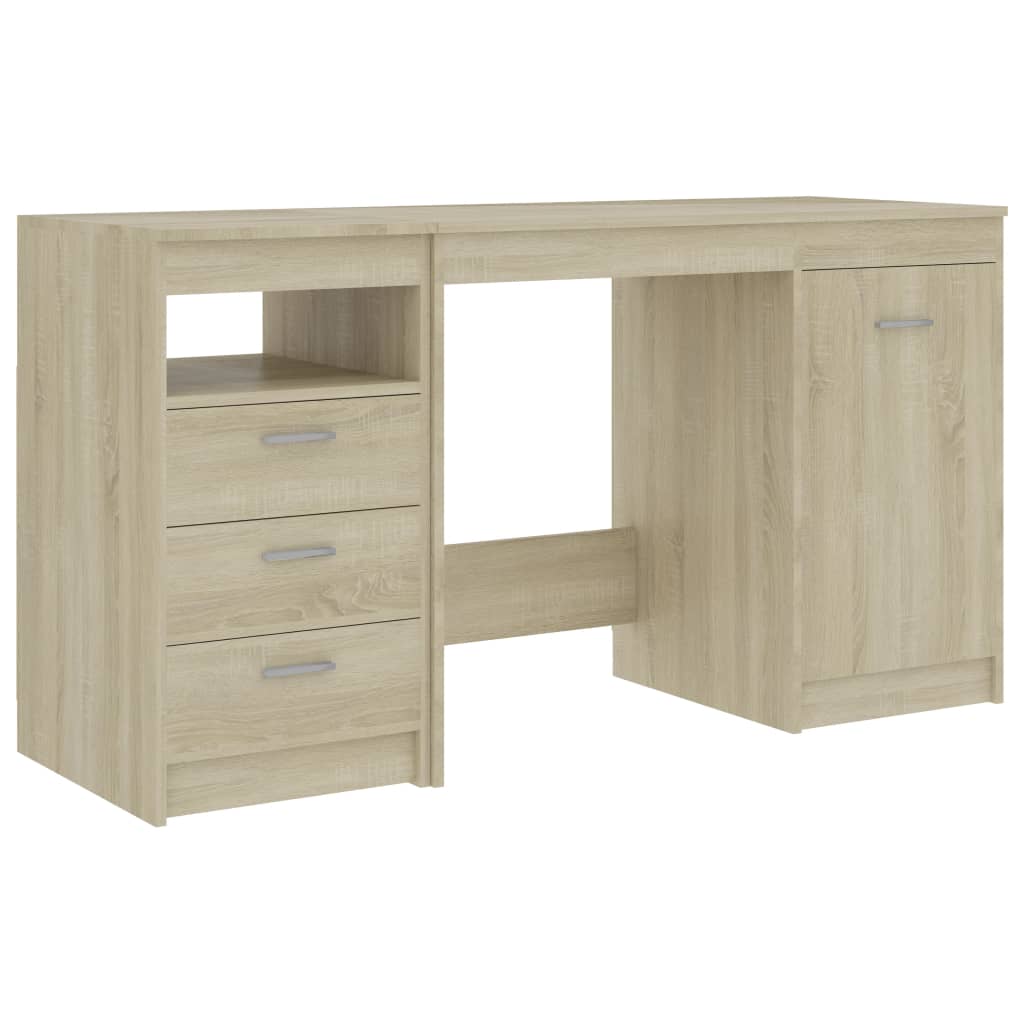 vidaXL Birou, stejar Sonoma, 140 x 50 x 76 cm, lemn prelucrat