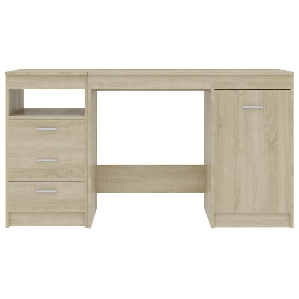 vidaXL Birou, stejar Sonoma, 140 x 50 x 76 cm, lemn prelucrat
