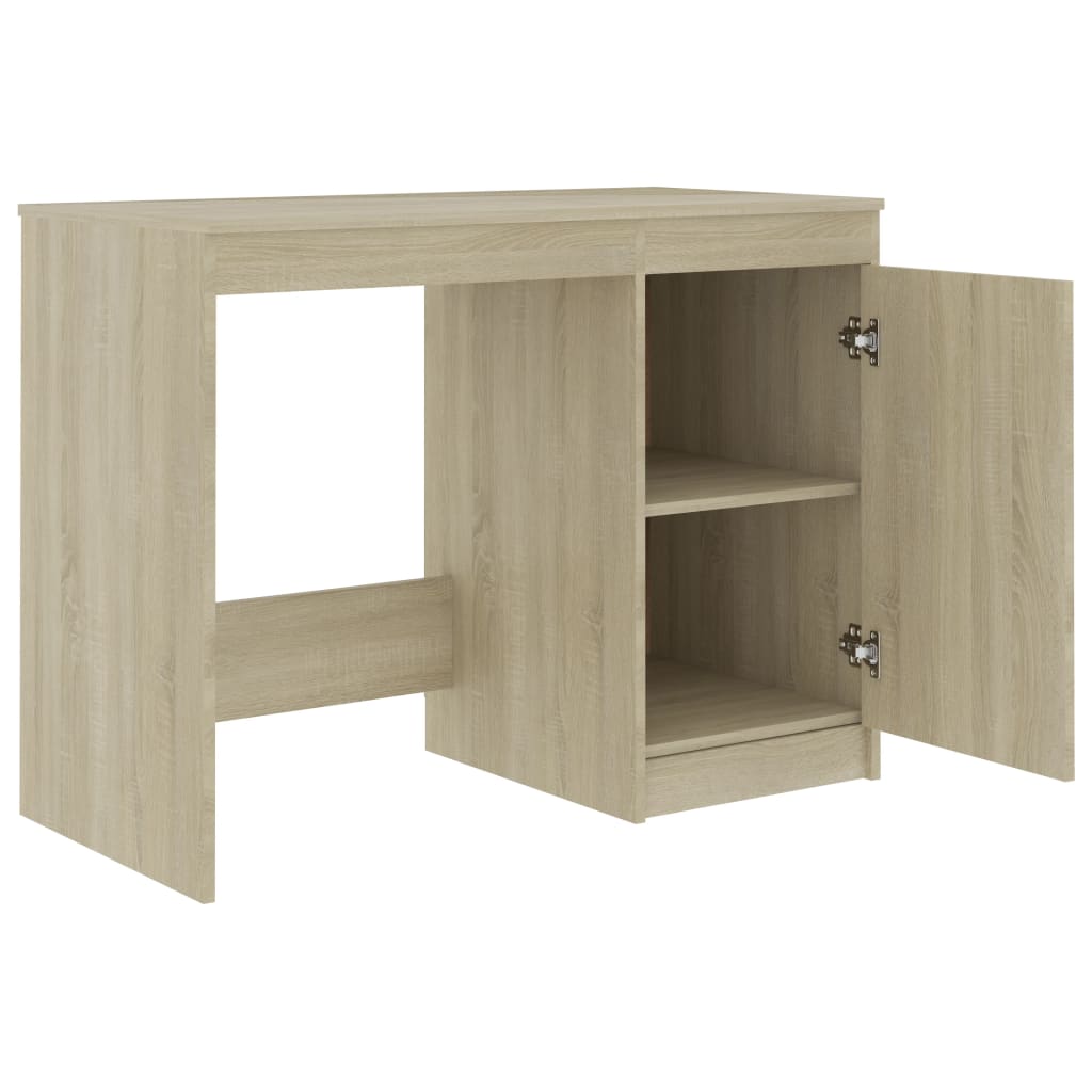 vidaXL Birou, stejar Sonoma, 140 x 50 x 76 cm, lemn prelucrat