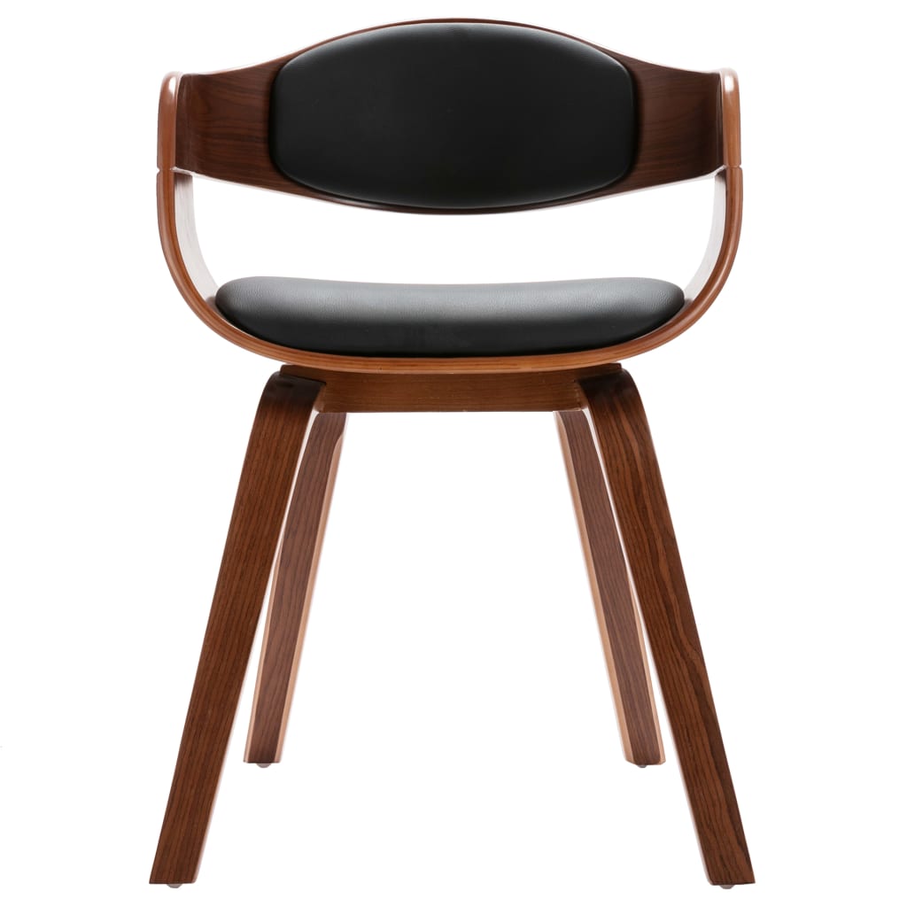 vidaXL Scaune de sufragerie, 6 buc., lemn curbat și piele ecologică