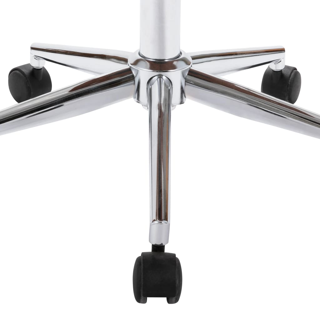 vidaXL Scaune de masă pivotante, 4 buc., alb, piele ecologică