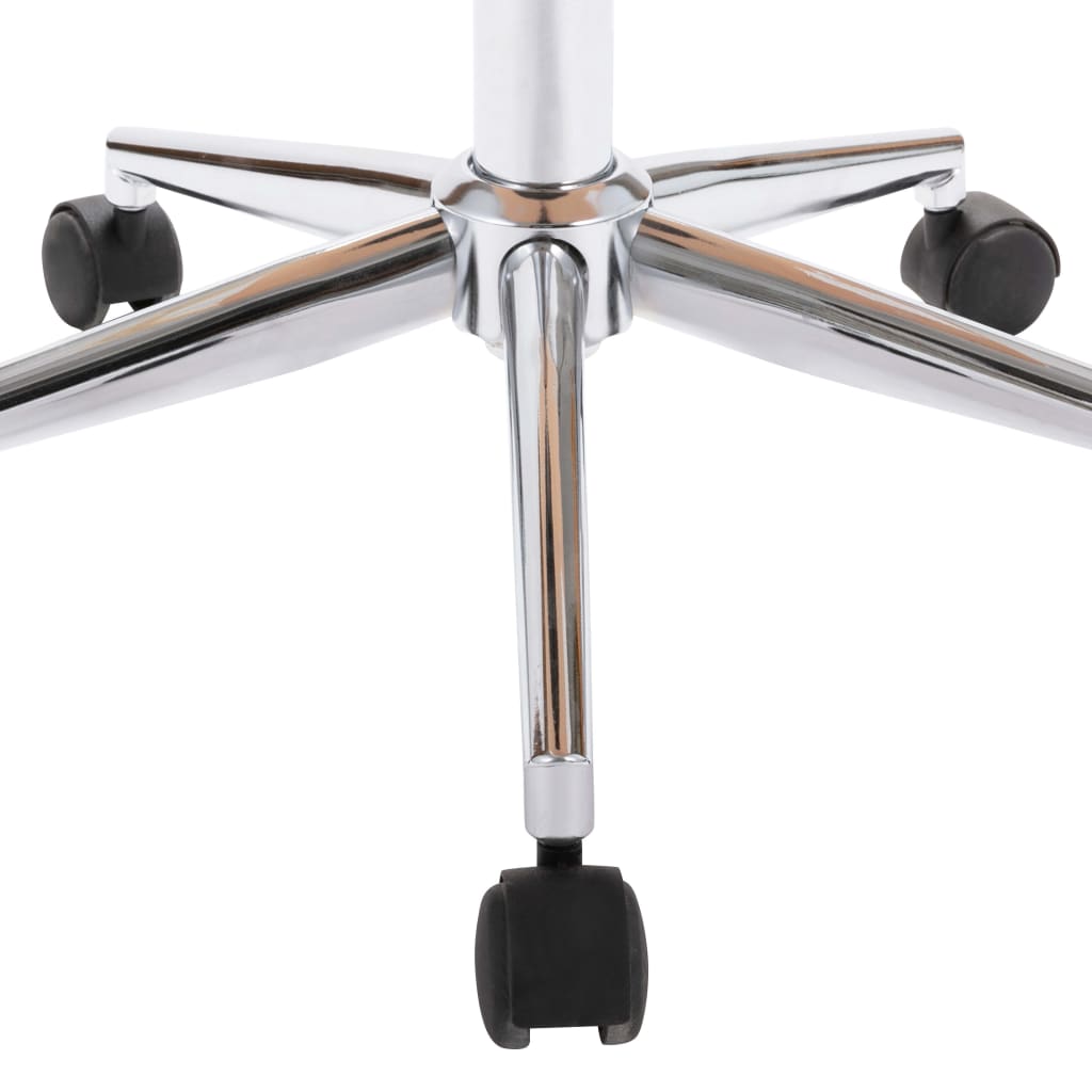 vidaXL Scaune de bucătărie pivotante, 6 buc., crem, piele ecologică