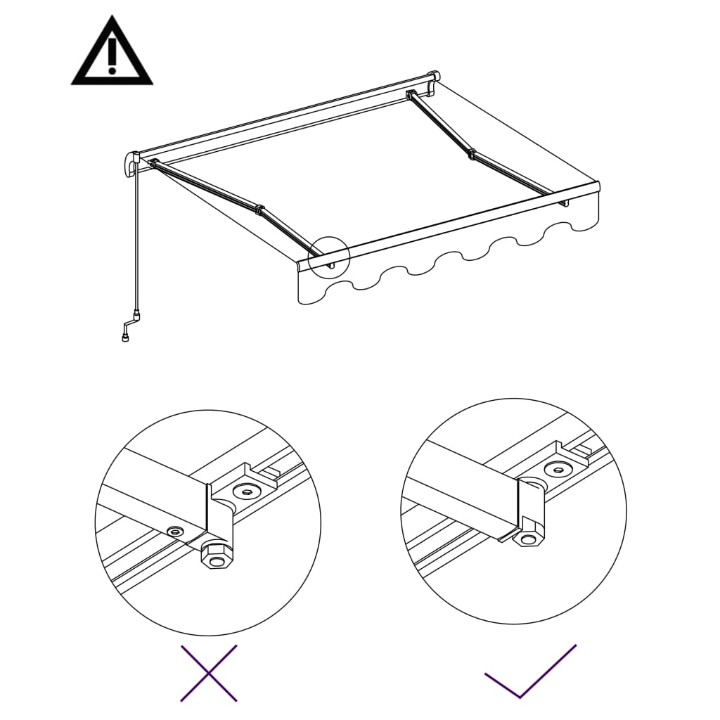 vidaXL Copertină retractabilă manual, albastru și alb, 450x300 cm vidaXL Copertină retractabilă manual, albastru și alb, 450x300 cm