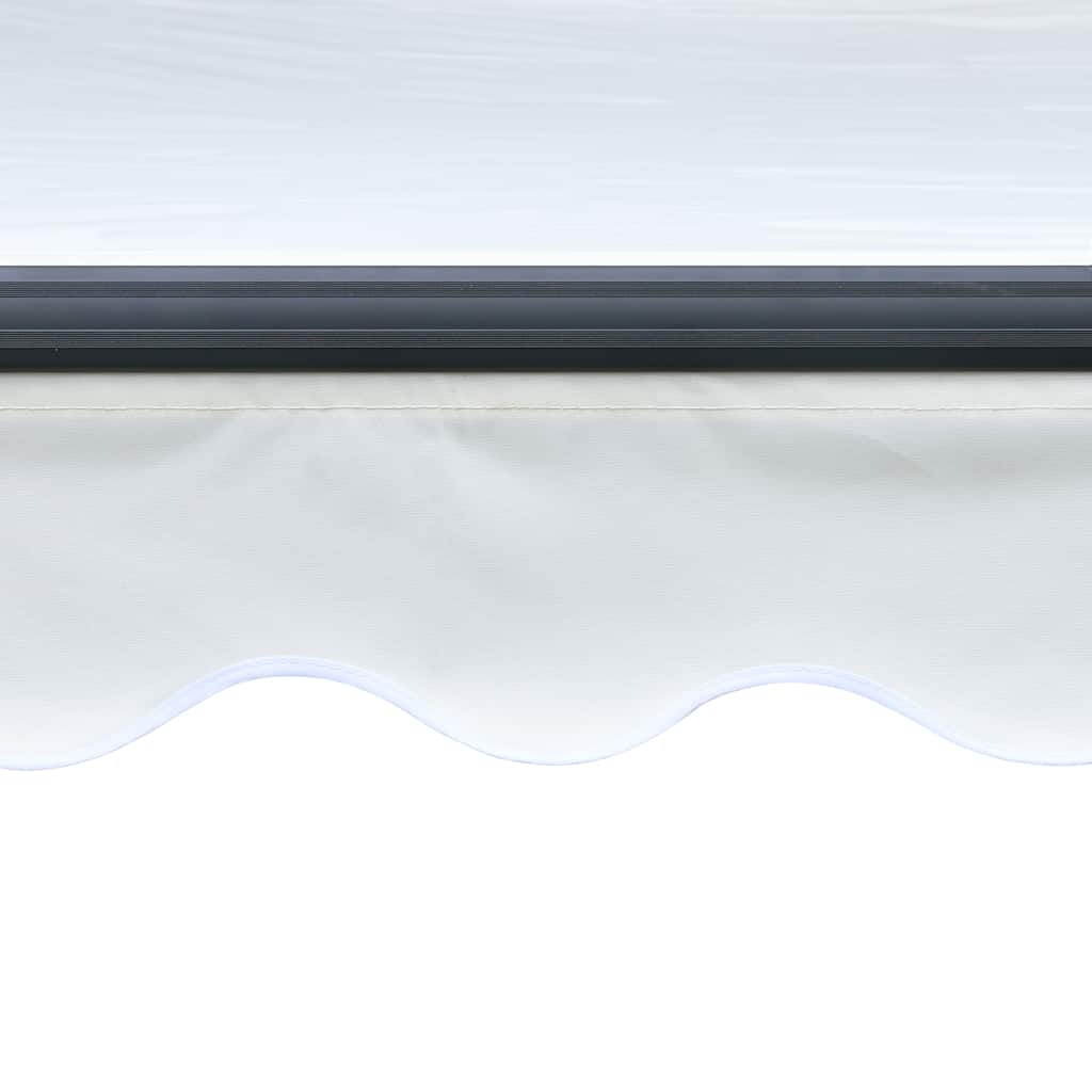 vidaXL Copertină retractabilă manual cu LED, crem, 300 x 250 cm
