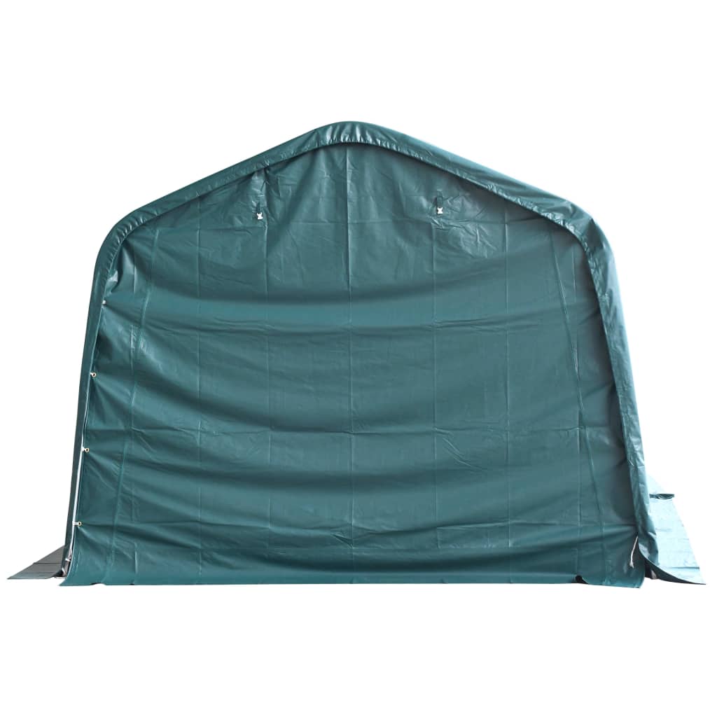 vidaXL Cort mobil pentru animale verde închis 3,3x16 m PVC 550 g/m²