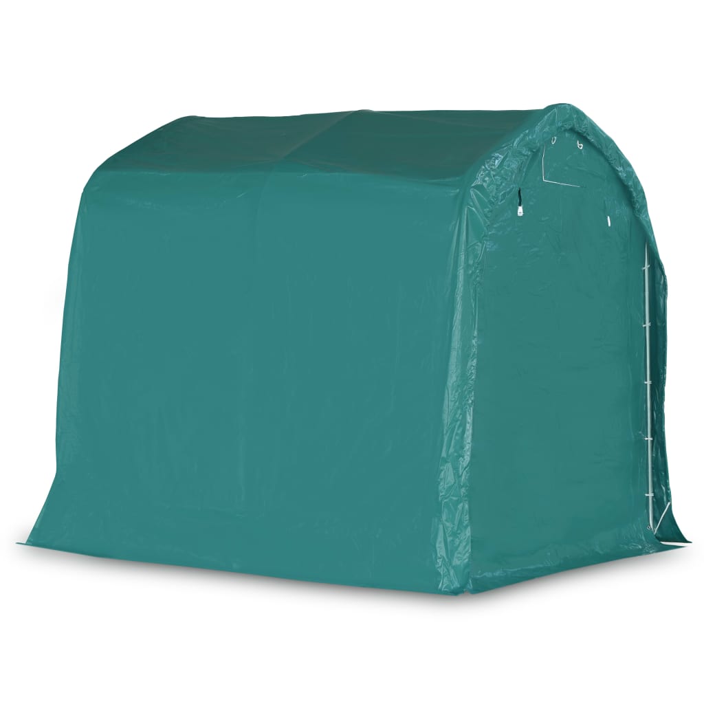 vidaXL Cort de garaj, verde, 1,6 x 2,4 m, PVC