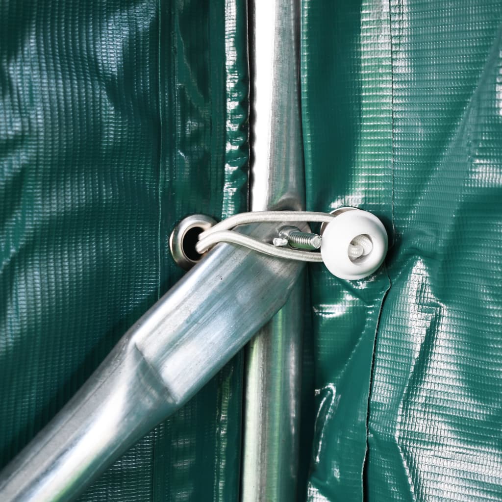 vidaXL Cort de garaj, verde, 1,6 x 2,4 m, PVC