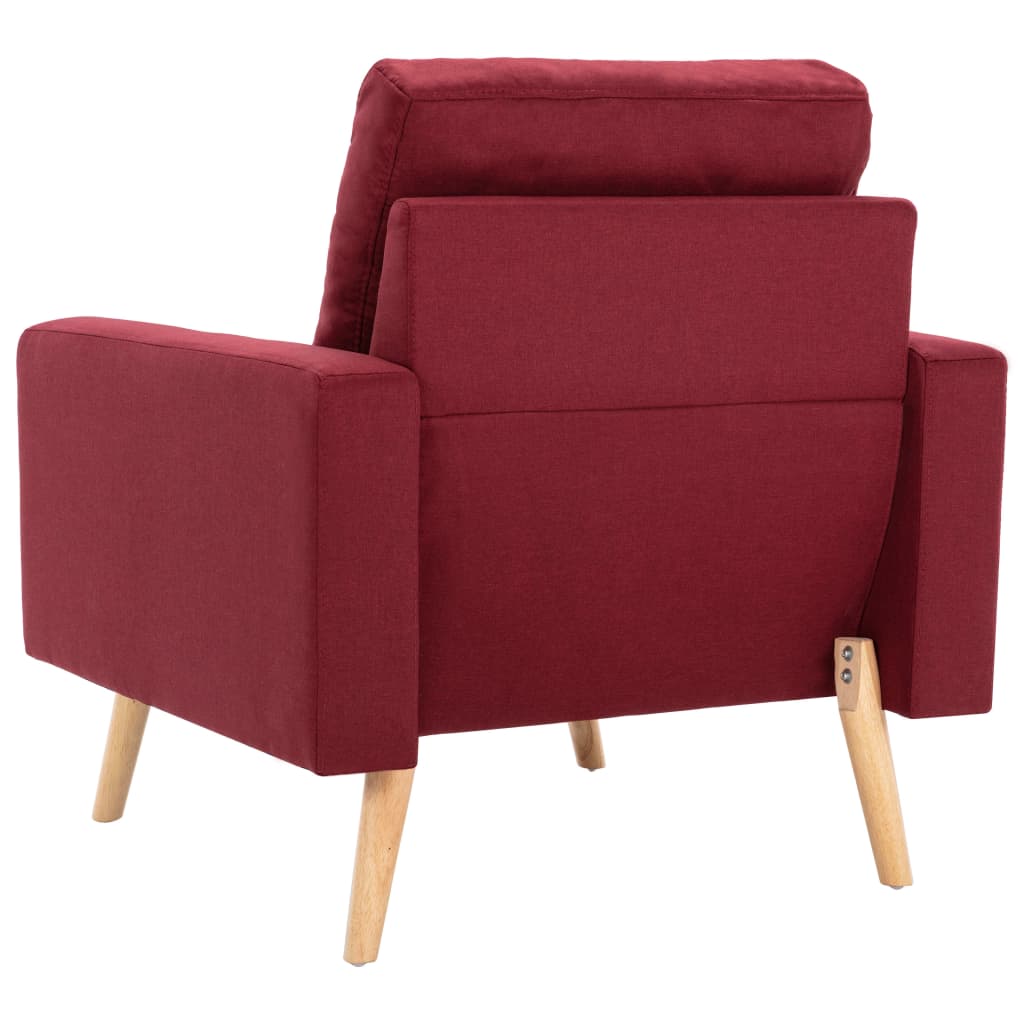 vidaXL Set de canapele, 2 piese, roșu vin, material textil vidaXL Set de canapele, 2 piese, roșu vin, material textil