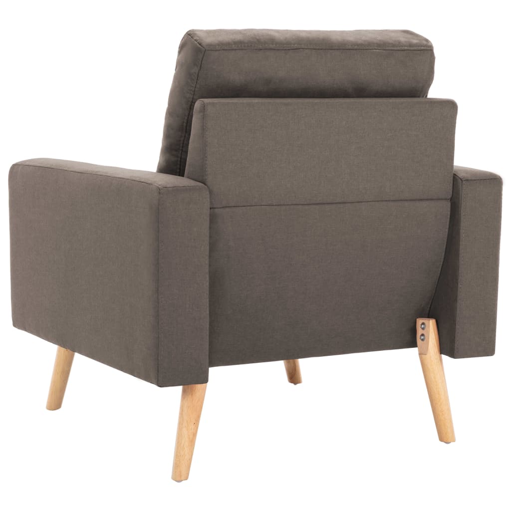 vidaXL Set de canapele, 2 piese, gri taupe, material textil vidaXL Set de canapele, 2 piese, gri taupe, material textil