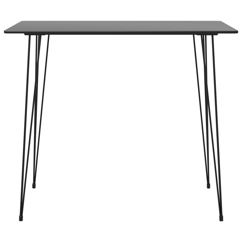vidaXL Set mobilier de bar, 5 piese, negru