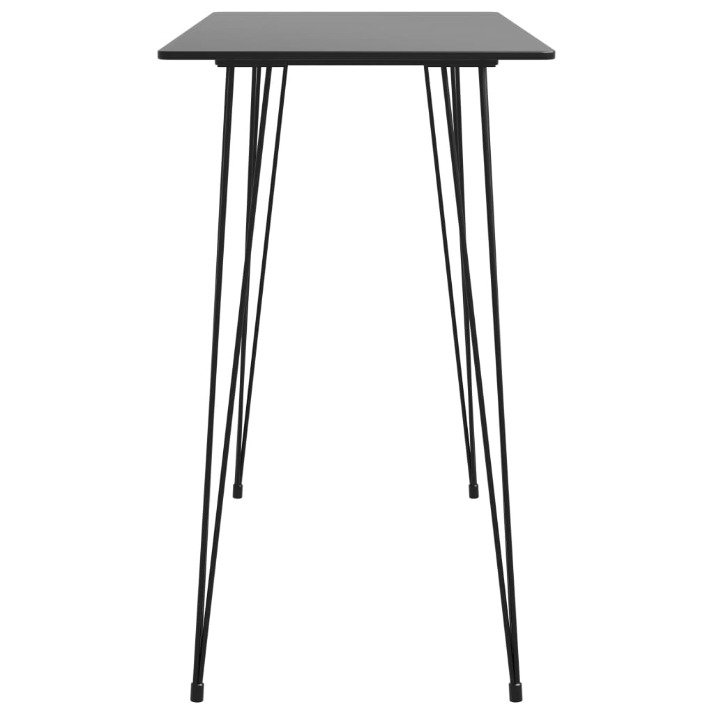vidaXL Set mobilier de bar, 5 piese, negru