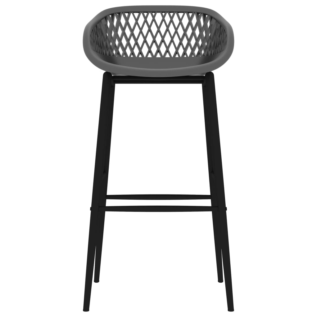 vidaXL Set mobilier de bar, 5 piese, negru și gri vidaXL Set mobilier de bar, 5 piese, negru și gri